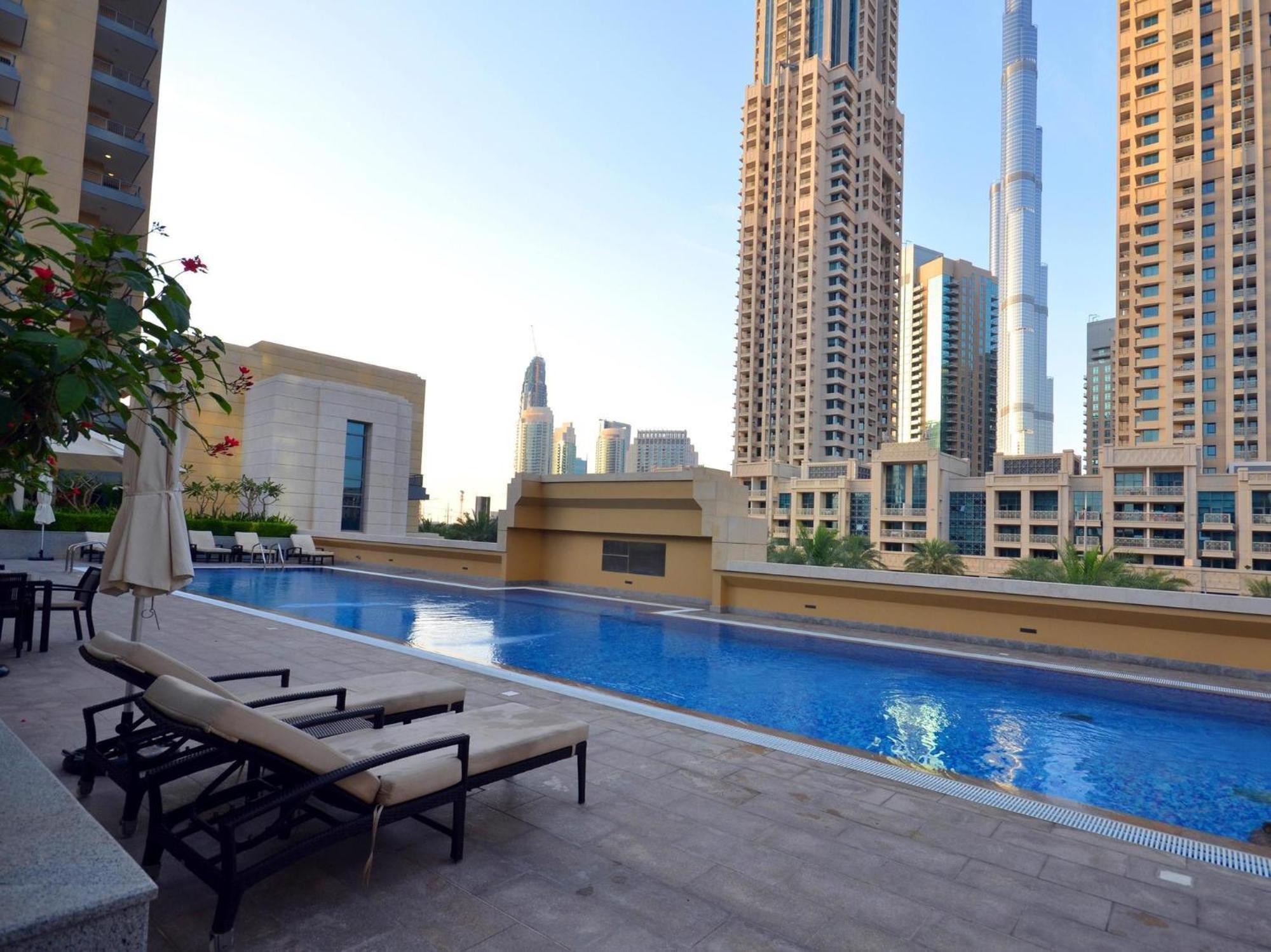 Lux 1Br 2 Min To Burj Khalifa Dubai Exterior foto